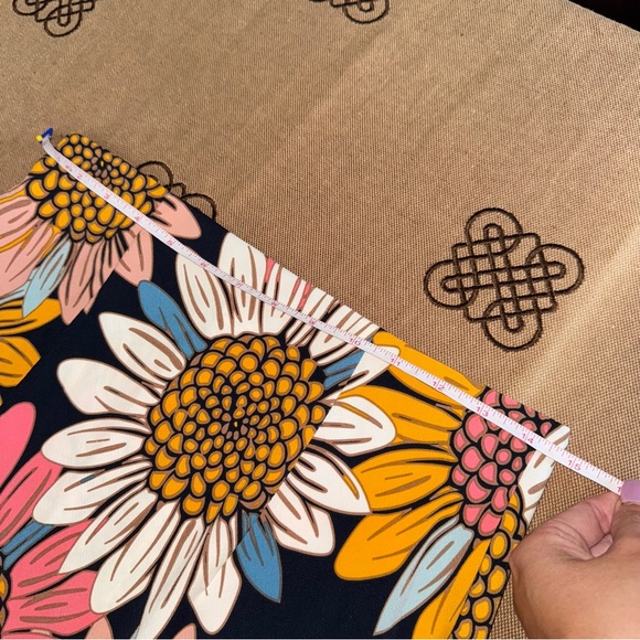 Rachel Zoe Multicolor Floral Print Elastic Waist A-Line Midi Skirt Size 2 - Picture 11 of 12